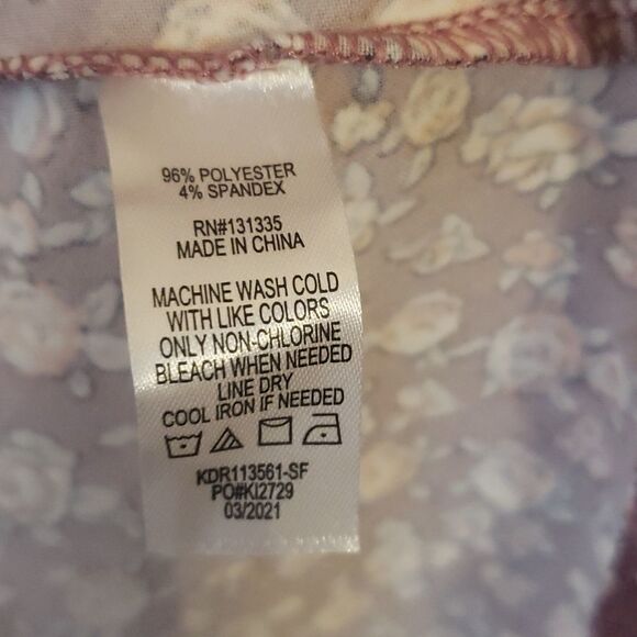 𝅺Stitch‎ Fix | Nine Britton Jayde Knit Back Floral Detail Purple Dress Size XS - Picture 7 of 7